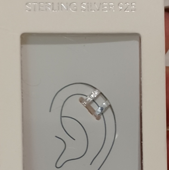 1 PC I AM STERLING SILVER CZ CRYSTALS EAR CUFF EAR - Picture 3 of 6